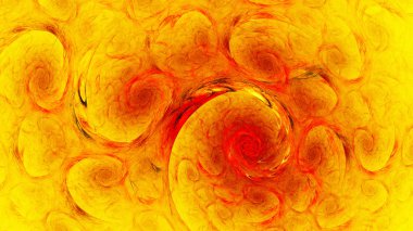 Ateşli gökyüzü kıyamet. Akarsu su, kan dolaşımı.