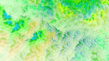 Mercan. Renkli yaprakları.