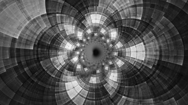 Sonsuzluk. Renkli daireler ve spiraller. Radyasyon. 3D gerçeküstü illüstrasyon. Kutsal geometri. Gizemli psychedelic gevşeme desen. Fraktal soyut doku. Dijital sanat grafik Astroloji magic