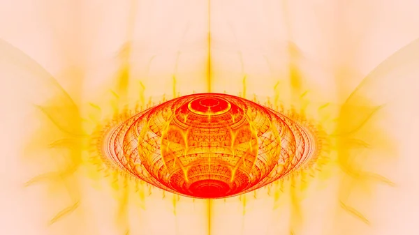 Alcance Lente Disco Voador Ilustração Surreal Geometria Sagrada Padrão Relaxamento — Fotografia de Stock
