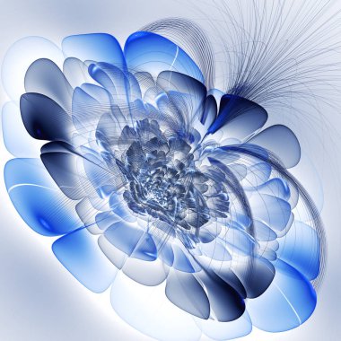 Büyük yaprakları ile egzotik çiçek. 