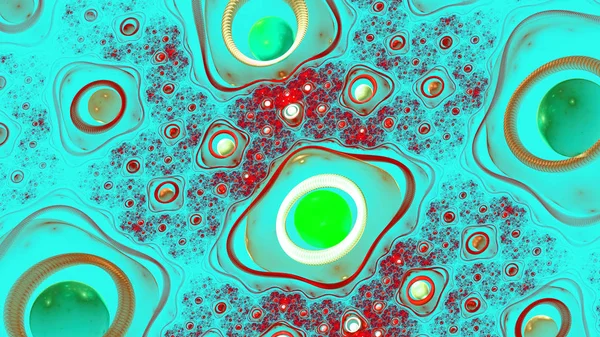 Células Bajo Microscopio Diamantes Joyas Ilustración Surrealista Geometría Sagrada Misterioso —  Fotos de Stock