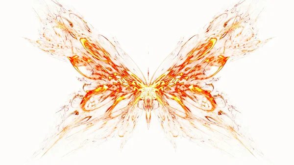 Neon Butterfly Artistic Water Splash Surreal Illustration Sacred Geometry Mysterious — Stock Photo, Image