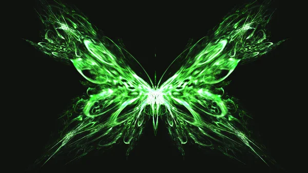 Neon Schmetterling Künstlerisches Wasserspritzen Surreale Illustration Heilige Geometrie Mysteriöse Psychedelische — Stockfoto