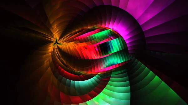 Radość życia. Kalejdoskop. Wirujące spiralne. — Zdjęcie stockowe