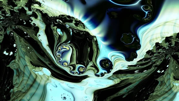 Aquarela Manchas Óleo Água Ilustração Surreal Geometria Sagrada Padrão Relaxamento — Fotografia de Stock