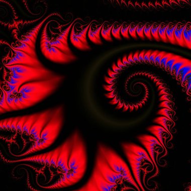 Peri orman. Çok renkli bukleler. Neural ağ. 3D gerçeküstü illüstrasyon. Kutsal geometri. Gizemli psychedelic gevşeme desen. Fraktal soyut doku. Dijital sanat grafik Astroloji magic