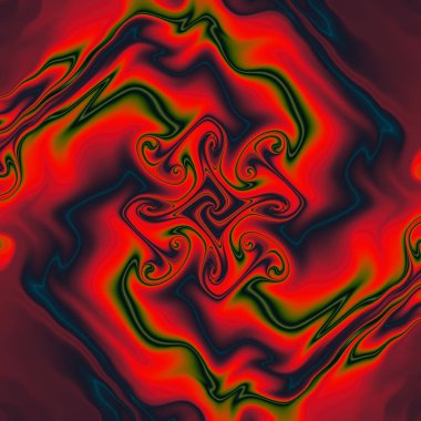 Yıldırım. Desen eşarp. Vuruş. Neon glow.