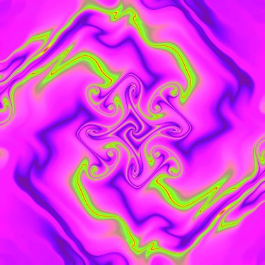 Yıldırım. Desen eşarp. Vuruş. Neon glow.