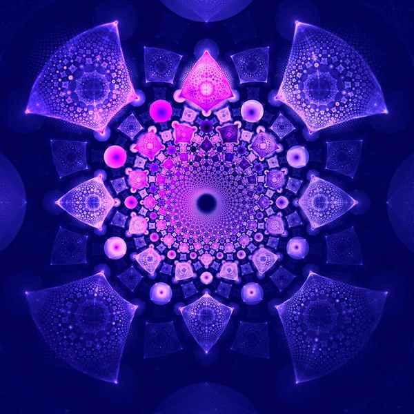 Supernova Explosion Flight Millions Pieces Surreal Illustration Sacred Geometry Mysterious — Stock Photo, Image