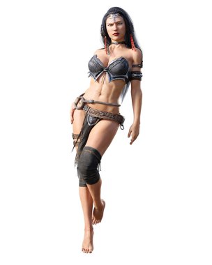 Savaşçı amazon kadını.