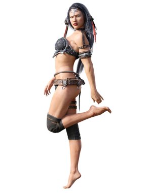 Savaşçı amazon kadını.