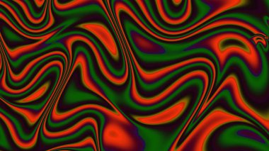 Neon dalgalar. Yanılsama. Deformasyon zaman ve mekan.