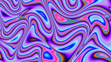 Neon dalgalar. Yanılsama. Deformasyon zaman ve mekan.