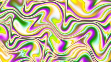 Neon dalgalar. Yanılsama. Deformasyon zaman ve mekan.