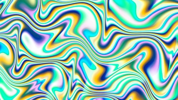 Neon waves. Illusion. Deformation time and space. — Stock Photo, Image