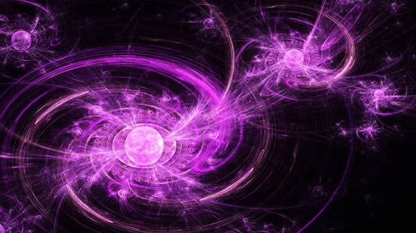 Galassia a spirale. Molto spazio. Torce il campo magnetico . — Foto Stock