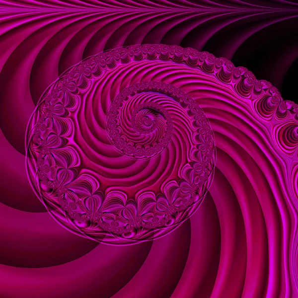 Endlose Spirale. 3D surreale Illustration. — Stockfoto