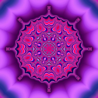 Parlak küre içinde desenleri ile. 3D gerçeküstü illüstrasyon. Kutsal geometri. Gizemli psychedelic gevşeme desen. Fraktal Soyut doku. Dijital sanat grafik Astroloji magic