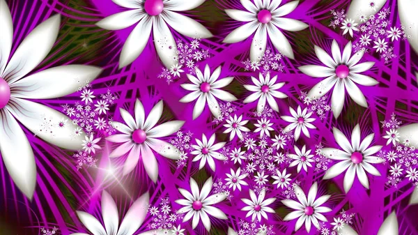 Spirály Květ Sedmikrásky Tanec Květinářství Neskutečný Obrázek Posvátná Geometrie Tajemný — Stock fotografie
