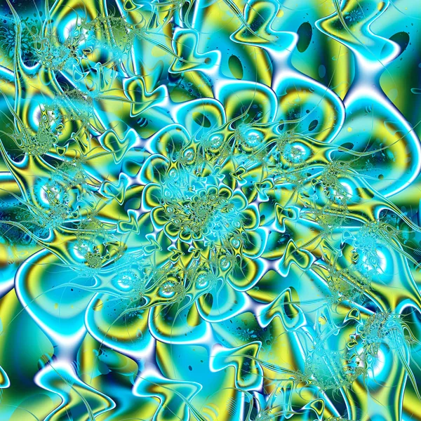 螺旋的混乱 超现实的插图 神圣的几何学 神秘的迷幻放松模式 分形抽象纹理 数字图象占星术魔术 — 图库照片