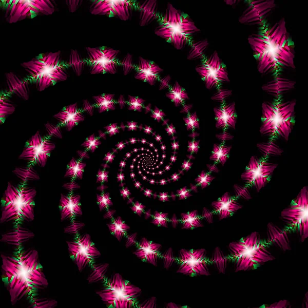 Chaos Spirale Ilustracja Surrealistyczne Świętej Geometrii Tajemnicze Psychodeliczny Relaks Wzór — Zdjęcie stockowe