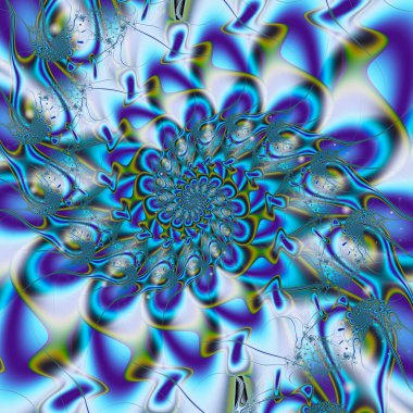 Renkli Senfoni. Sarmal alanı. 3D gerçeküstü illüstrasyon. Kutsal geometri. Gizemli psychedelic gevşeme desen. Fraktal soyut doku. Dijital sanat grafik Astroloji magic