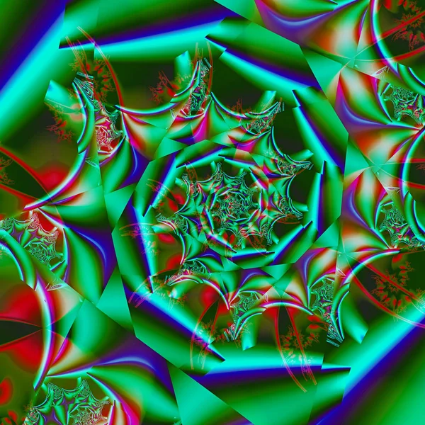Sinfonia Colorida Espiral Espaço Ilustração Surreal Geometria Sagrada Padrão Relaxamento — Fotografia de Stock