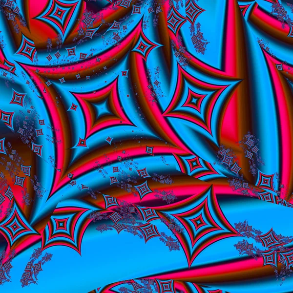 Mönster Abstrakta Rhombus Surrealistisk Illustration Sakral Geometri Mystiska Psykedeliska Avkoppling — Stockfoto