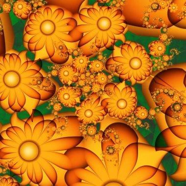 Çiçek desenleri. Çiçek bahar vals. 3D gerçeküstü illüstrasyon. Kutsal geometri. Gizemli psychedelic gevşeme desen. Fraktal soyut doku. Dijital sanat grafik Astroloji magic