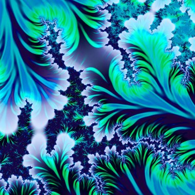 Kış soğuk desenleri cam üzerinde. 3D gerçeküstü illüstrasyon. Kutsal geometri. Gizemli psychedelic gevşeme desen. Fraktal soyut doku. Dijital sanat grafik Astroloji magic