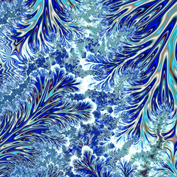 Winter frosty patterns on glass. 3D surreal illustration. Sacred geometry. Mysterious psychedelic relaxation pattern. Fractal abstract texture. Digital artwork graphic astrology magic