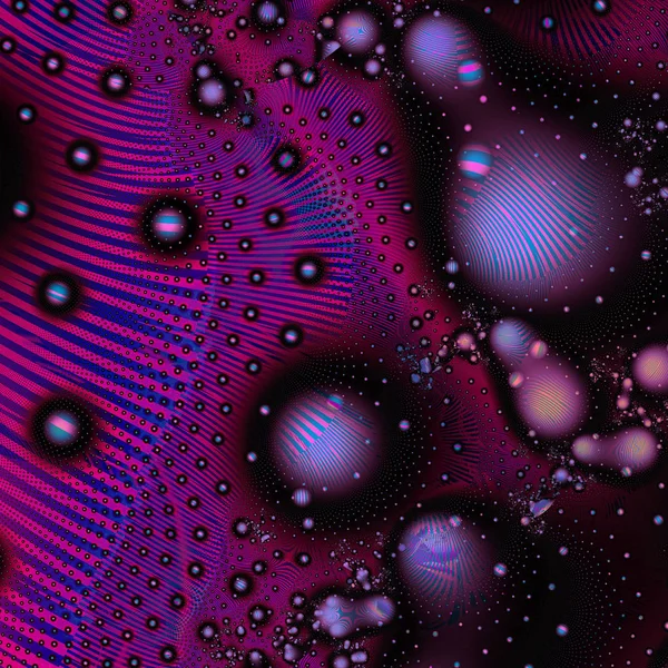 Surreale Illustration Heilige Geometrie Mysteriöse Psychedelische Entspannungsmuster Fraktale Abstrakte Textur — Stockfoto