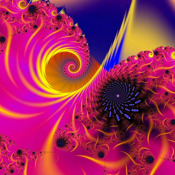 Surreal Illustration Sacred Geometry Mysterious Psychedelic Relaxation Pattern Fractal Abstract — Stock Photo, Image