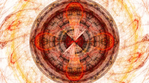 Portal Zaman Koruyucu Küre Gerçeküstü Illüstrasyon Kutsal Geometri Gizemli Psychedelic — Stok fotoğraf