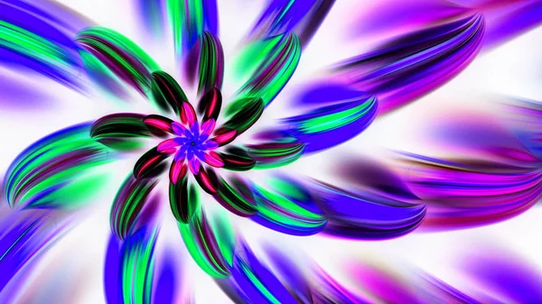 Άνοιξη Floral Συμφωνική Αντλώντας Χρώματα Απεικόνιση Σουρεαλιστικό Ιερή Γεωμετρία Μυστηριώδη — Φωτογραφία Αρχείου