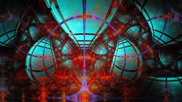 Surreal Illustration Sacred Geometry Mysterious Psychedelic Relaxation Pattern Fractal Abstract — Stock Photo, Image