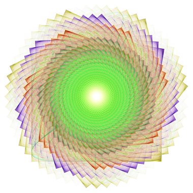 3D gerçeküstü illüstrasyon. Kutsal geometri. Gizemli psychedelic gevşeme desen. Fraktal soyut doku. Dijital sanat grafik Astroloji magic