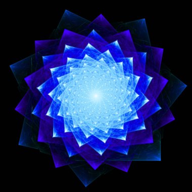 3D gerçeküstü illüstrasyon. Kutsal geometri. Gizemli psychedelic gevşeme desen. Fraktal soyut doku. Dijital sanat grafik Astroloji magic