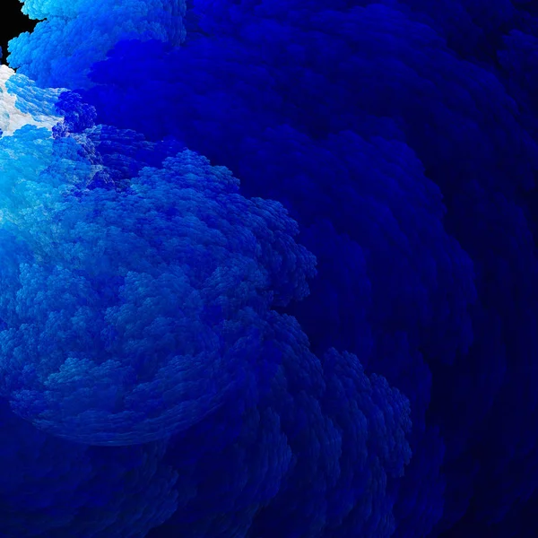 Unterwasserkorallen Gewitterwolken Surreale Illustration Heilige Geometrie Mysteriöse Psychedelische Entspannungsmuster Fraktale — Stockfoto