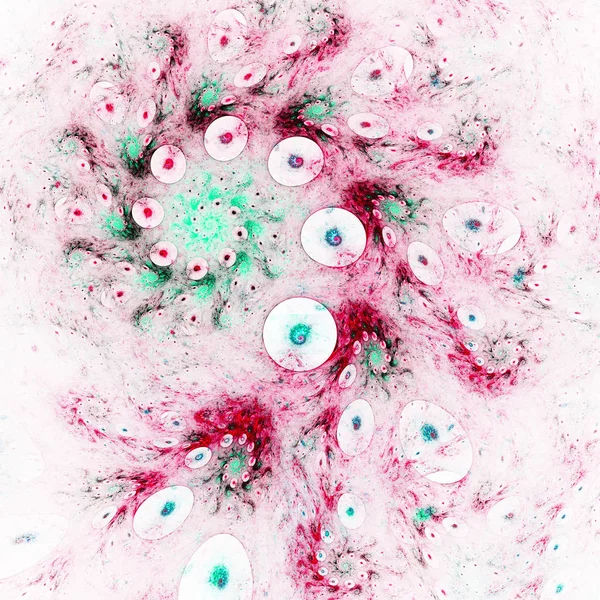 Narodziny Wszechświata Galaktyka Bubble Rotacji Ilustracja Surrealistyczne Świętej Geometrii Tajemnicze — Zdjęcie stockowe