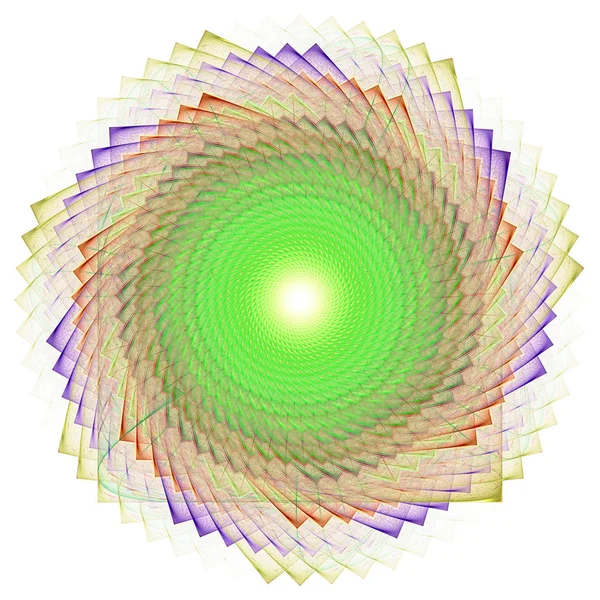 Neskutečný Obrázek Posvátná Geometrie Tajemný Psychedelické Relaxační Vzor Fraktální Abstraktní — Stock fotografie