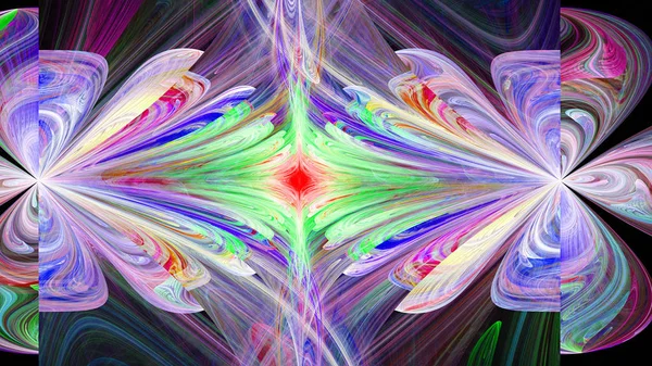 Világot Tükörben Kaleidoszkóp Idő Szürreális Illusztráció Szent Geometria Titokzatos Pszichedelikus — Stock Fotó