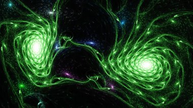 Nöronal canlı hücre. Manyetik alan. 3D gerçeküstü illüstrasyon. Kutsal geometri. Gizemli psychedelic gevşeme desen. Fraktal soyut doku. Dijital sanat grafik Astroloji magic 