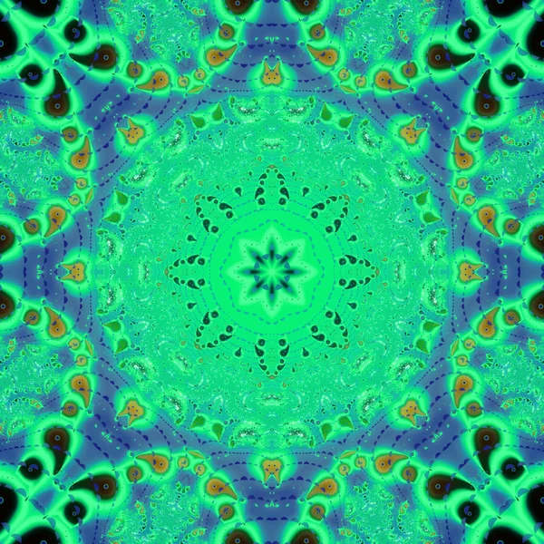 Mandala Ilustración Surrealista Geometría Sagrada Misterioso Patrón Relajación Psicodélica Textura —  Fotos de Stock