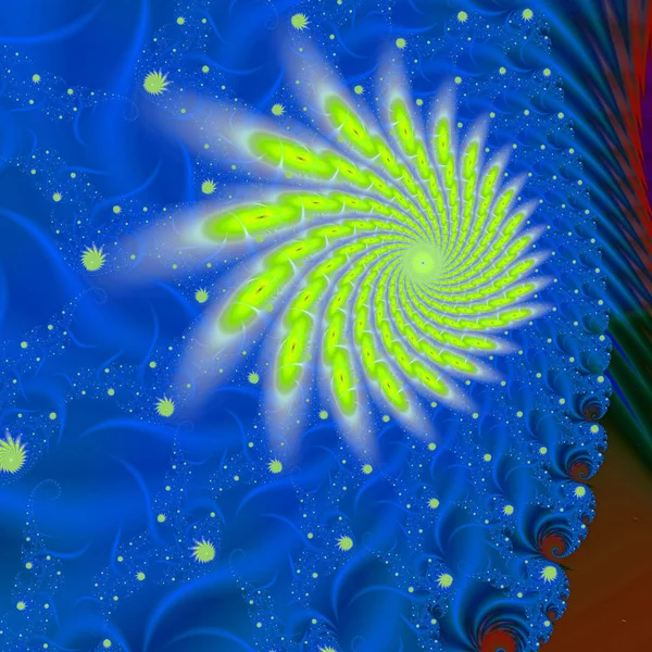 Sihirli Sarmal Sonsuzluğa Yol Gerçeküstü Illüstrasyon Kutsal Geometri Gizemli Psychedelic — Stok fotoğraf