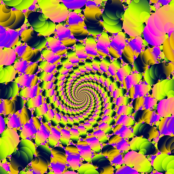 Magische Spirale Weg Ins Unendliche Surreale Illustration Heilige Geometrie Mysteriöse — Stockfoto