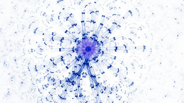 Energia Gömb Neurális Hálózat Szürreális Illusztráció Szent Geometria Titokzatos Pszichedelikus — Stock Fotó