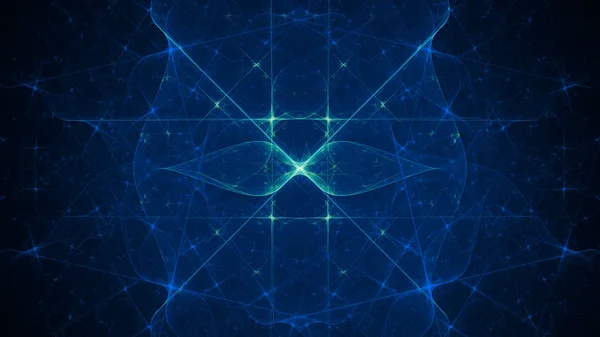 ダイヤモンドの結晶 イラスト 神聖な幾何学 神秘的なサイケデリックなリラクゼーション パターン フラクタルの抽象的なテクスチャです デジタル アート グラフィック デザイン占星術錬金術魔法 — ストック写真