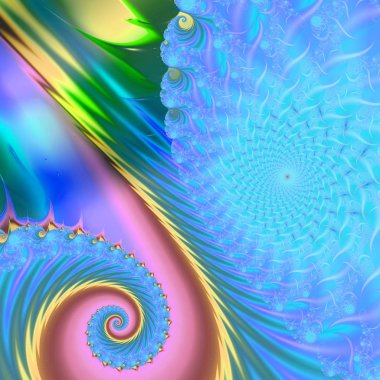 3D gerçeküstü illüstrasyon. Kutsal geometri. Gizemli psychedelic gevşeme desen. Fraktal soyut doku. Dijital sanat grafik Astroloji magic